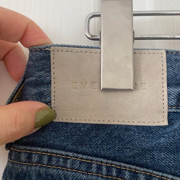 EVERLANE The Rigid Way High Straight Leg Jean in Rich Indigo Sz 28 - Picture 7 of 11